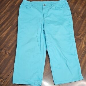 Christopher & Banks Light Blue Capri Pants